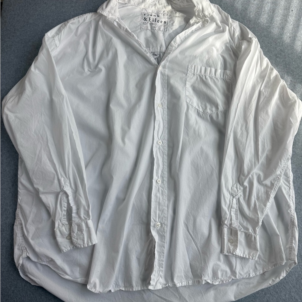 Frank & Eileen Joedy oversized, menswear-inspired boyfriend fit XL 100% Cotton